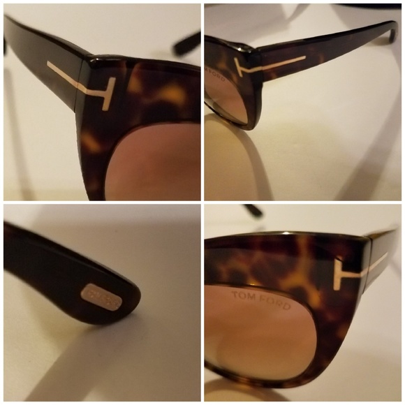 New TOM FORD Nika Sunglasses Havana Brown - Picture 5 of 8